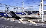 Eurotunnel - lokomotywy gotowe do opuszczenia terminalu Coquelles, Francja